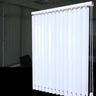 Sh000ad Lamellenvorhang Weiß Vertikaljalousie aus Aluminium,Blickdicht Lichtdurchlässig Tür Fenster Metall Lamellen Rollo Schiebegardine,Sonnenschutz/Sichtschutz,Inklusive Zubehör (160x150cm(WxH))