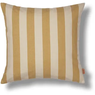 Ferm Living - Strand Outdoor Kissen, 50 x 50 cm, warm yellow / parchment