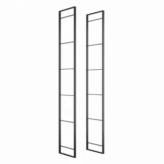 Emuca Regalsystem Bücherregal Industriestil 179 x 0 x 0 cm Schwarz