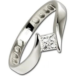 Balia Goldring Balia Damen Ring aus 333 Weißgold mit, Fingerring Größe 60 (19,1), 333 Weißgold - 8 Karat (Viereck gold) goldfarben