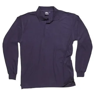 Portwest B212 Genoa Langarm Polo-Shirt Baumwolle Maschinenwaschbar Business