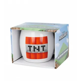 Stor Tasse Minecraft Tasse im Geschenkkarton, qKeramik weiß