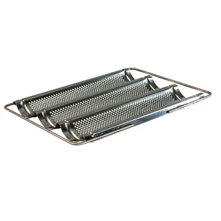 LARES Baguetteblech Edelstahl perforiert
