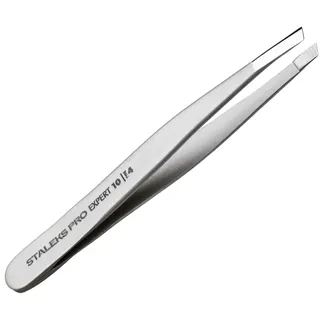 Staleks PRO Pinzette Schräge Silber