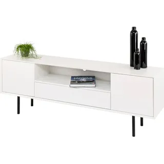 Paroli Sideboard Susa, Breite 165 cm, 2 Türen weiß