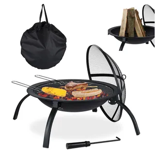 Feuerschale Feuerstelle Grillfeuerkorb Terrassenofen hitzebeständig klappbar