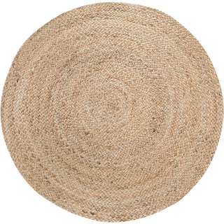 Teppich Mataro, andas, rund, Höhe: 4 mm, Wendeteppich, Flachgewebe, Obermaterial: 100% Sisal beige Ø 120 cm x 4 mm