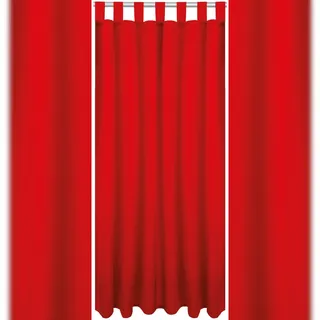BestLivings Dekoschal Ellen Schlaufen 140x245 cm - Rot