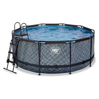 EXIT TOYS Stone Pool Set 360 x 122 cm inkl. Sandfilter