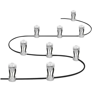LEDVANCE Außenleuchte Kunststoff 9,6 cm 9er Set RGBW