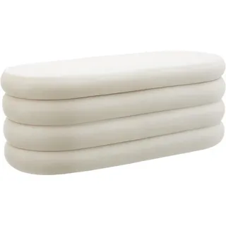 Tectake tectake® Polsterbank, mit Samt oder Bouclé, Belastbarkeit 150 kg, 110 x 45 x 42 cm