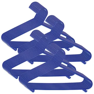 Bieco Kleiderbügel Kinder 32St Dunkelblau | Länge ca 30cm | Baby Kleiderbügel | Kunststoff Kleiderbügel Kinder Baby | Baby Organiser Für Kleiderschrank | Kleiderbügel Baby | Baby Clothes Hangers