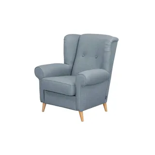 Max Winzer Ohrensessel Anton Flachgewebe 88 x 99 x 0 cm Blau