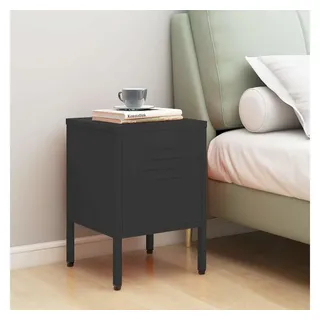 vidaXL Nachtschrank Anthrazit 35 x 35 x 51 cm Stahl