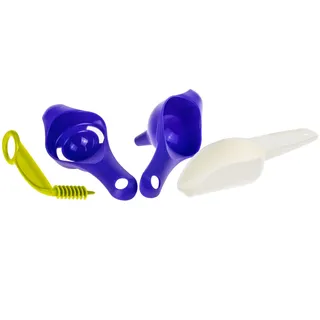 Tupperware Küchenhelfer Set Tricher + Eitrenner + Mehlschaufel + Drehspirale (inkl. 1x Magnet-Raupe)
