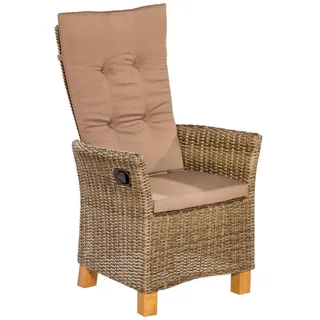 Merxx Toskana Gartensessel 64 x 78 x 119 cm natur 2 St.