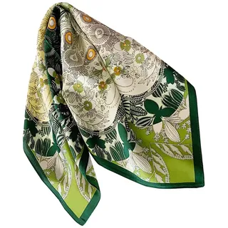 Ecroon Damen Seide Gefühl Schal Halstuch Schal Frauen Elegant Seidenschal Business Seidentuch Scarf Bandana Taschentuch Ansatz Handgelenk Kopftücher