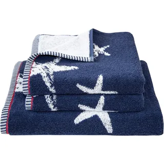 Dyckhoff Maritim Starfish Duschtuch 70 x 140 cm blau