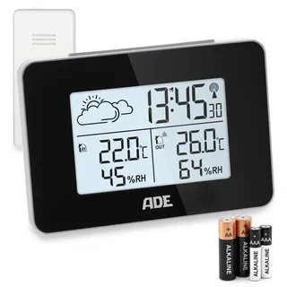 ADE Digitale Wetterstation Funk schwarz WS2136