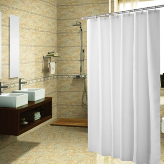ANAZOZ Duschvorhang 300x200 Weiß, Badevorhang Anti Schimmel Waschbar Duschvorhänge Polyester mit Ösen und Ringe