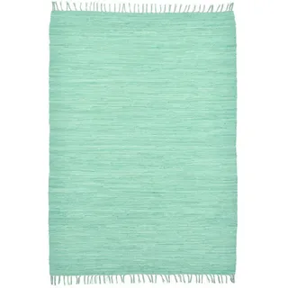 THEKO TEPGO Handwebteppich Dream Cotton mint 60 x 120 cm