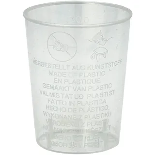 Papstar 400x Einweg-Schnapsglas 4cl  PS mit Eichstrich bei 2cl und 4cl transparent