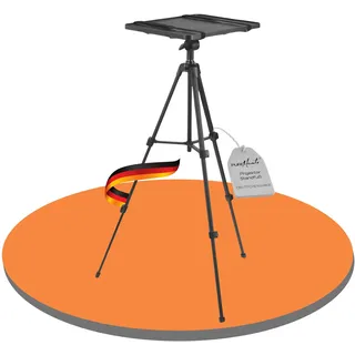 PureMounts PureMounts® Projektor Standfuß, leichtes und faltbares Beamer-Stativ, belastbar bis 6kg, mobiler Beamer-Ständer, schwarz