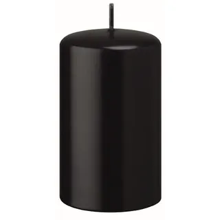 Kopschitz Kerzen Flachkopf-Stumpenkerzen Schwarz 200 x Ø 40 mm, 4 Stück
