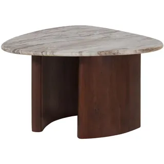 MASSIVMOEBEL24.DE Couchtisch Akazie Braun 65 x 65 x 41 cm