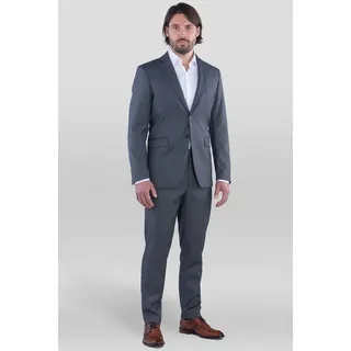 SANDER STELLAN Anzug Herren Business Anzug Slim Fit mit Kleidersack (Anzug Set, 2-tlg., Sakko und Hose) festlich, elegant, modern grau 56