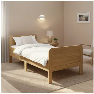 Homestyle4u Komfortbett 100 x 200 cm Braun