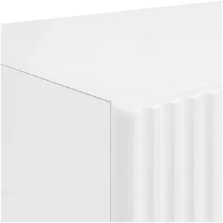 vidaXL TV-Wandschrank 59,5 x 31 x 80 cm Hochglanz Weiß Holzwerkstoff
