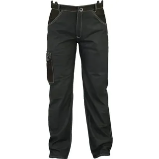 Fuente Leather Wears Bikerhose Lange Lederjeans Herren 5 Pocket Lederhose Nubukhose in Schwarz 44 EU Herren