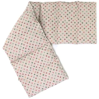 Bio-Bio Dinkelkissen XXL 8-Kammer 75x20cm - Bio Füllung & Bio-Stoff "Punkte" Wärmekissen Körnerkissen Bio-Dinkel