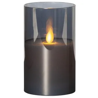 Star Trading LED-Windlicht M-Twinkle, in Schwarz, - (H)12,5 x Ø 7,5 cm