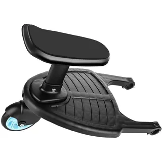 ARATERVIO Buggy Board Trittbrett mit Sitz für Kinderwagen Rollbrett für Kinderwagen Rollbrett Rollbrett Board Blau (Nicht Universell)