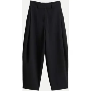 Someday Catsby Barrel Bundfaltenhose Schwarz 42