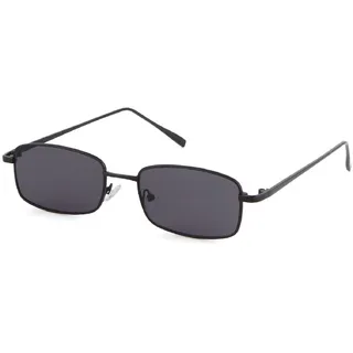 ADEWU Retro Sonnenbrille Rechteckig Sonnenbrille Vintage Schmale Brille UV-Schutz Sunglasses für Damen Herren - M