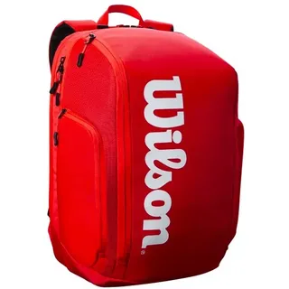 Schlägerrucksack Wilson Super Tour Backpack Red 2021 - Rot