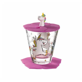 LEONARDO Bambini - Einhorn 3tlg. Glas Transparent Klar