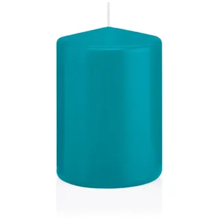 Wiedemann Kerzen Stumpenkerzen Azurblau 100 x Ø 70 mm, 12 Stück, rußarm, tropffrei