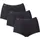 Basic Maxi 3P Briefs Schwarz 52