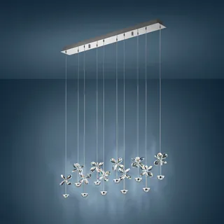 Pendelleuchte Stars of Light, Pianopoli, dimmbar, Metallisch, für Esszimmer, Edelstahl, Design - 87 - 10