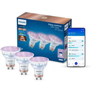Philips Smart Bulb 345 lm 5 W GU10 weiß 3 St.