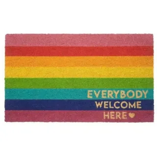 Gift Company Fussmatte, Regenbogen, Mehrfarbig, 45x75cm
