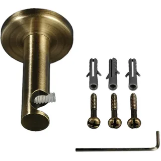 LIEDECO Vorhangstange Halter 1-läufig Ø 16 mm 16 cm Braun