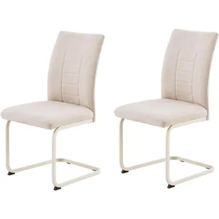 Hela Freischwinger Augusta Polyester beige 2er Set