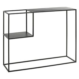 Haku-Möbel Konsolentisch Dundee, 47518, schwarz, 100 x 80 x 30cm (B/H/T), Metall