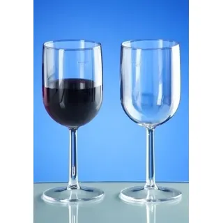 6er Set Weinglas 1/8l und 1/4l SAN - Kunststoff