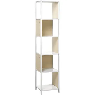 Beliani Bücherregal Bogota 35 x 35 x 165 cm Weiß